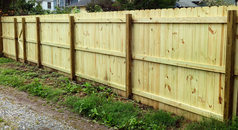 Here is a wooden fence we recently installed for a customer. They chose to go with the wooden material as they wanted something classic and classy for their backyard. Great choice as always!